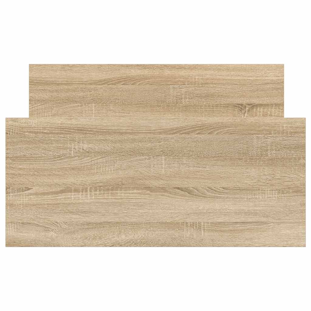 sengeramme 75x190 cm uden madras konstrueret træ sonoma-eg