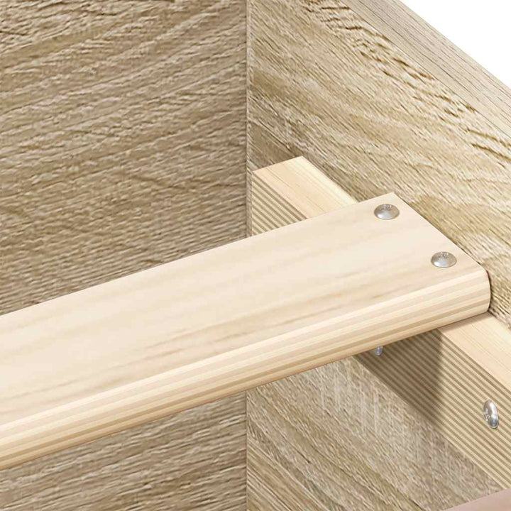 sengeramme 75x190 cm uden madras konstrueret træ sonoma-eg