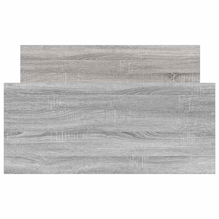 sengeramme 75x190 cm konstrueret træ grå sonoma-eg