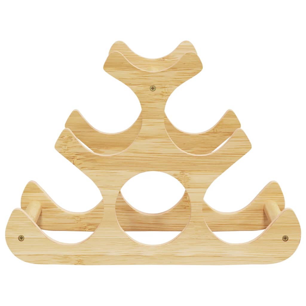 vinreol til 6 flasker 35x18x25,5 cm bambus