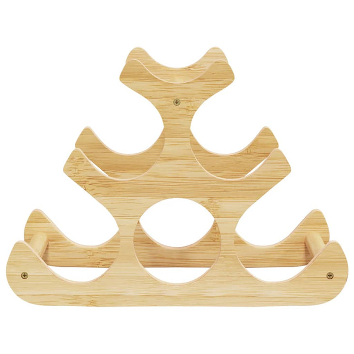 vinreol til 6 flasker 35x18x25,5 cm bambus