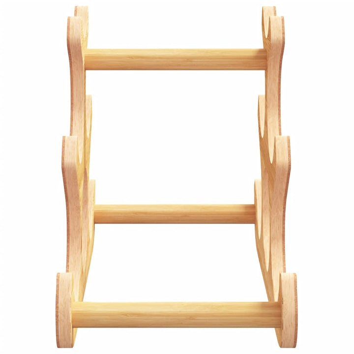 vinreol til 6 flasker 35x18x25,5 cm bambus