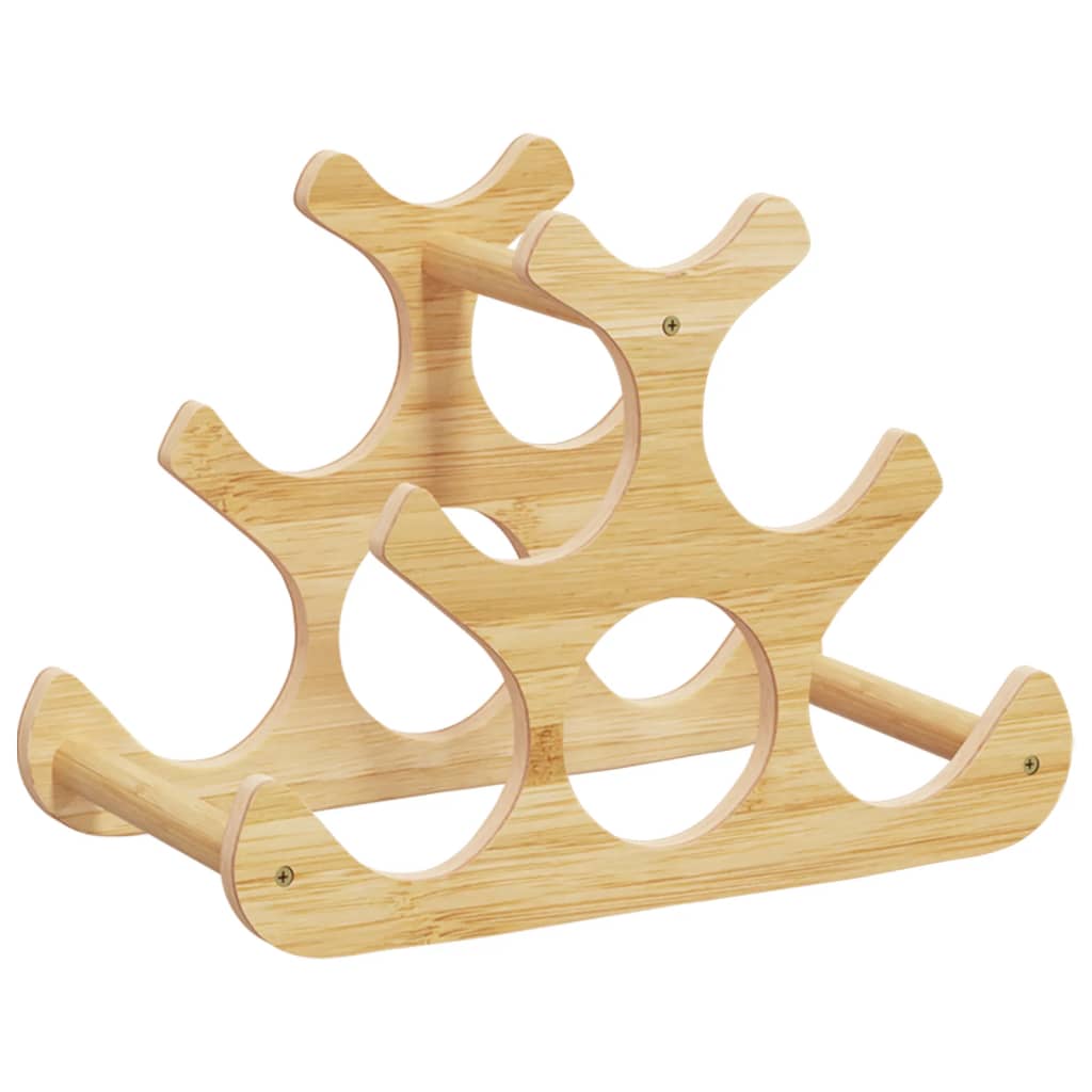 vinreol til 6 flasker 35x18x25,5 cm bambus