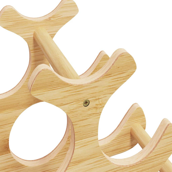 vinreol til 6 flasker 35x18x25,5 cm bambus