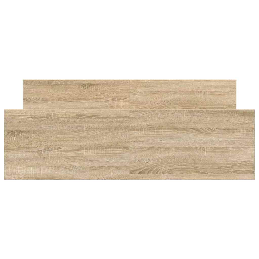 sengeramme med sengegavl og fodgærde 120x200 cm sonoma-eg