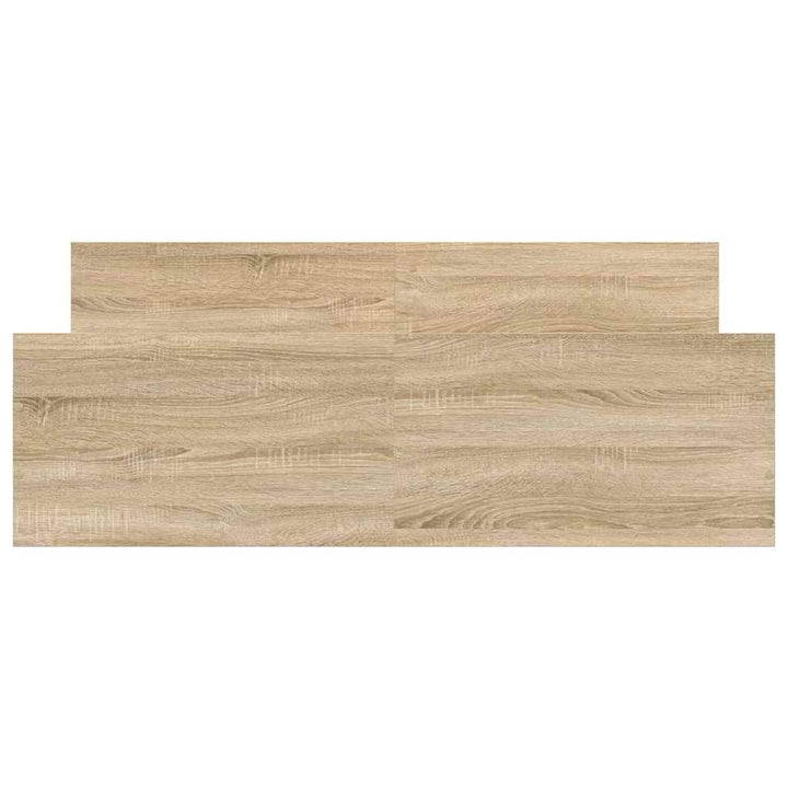 sengeramme med sengegavl og fodgærde 120x200 cm sonoma-eg
