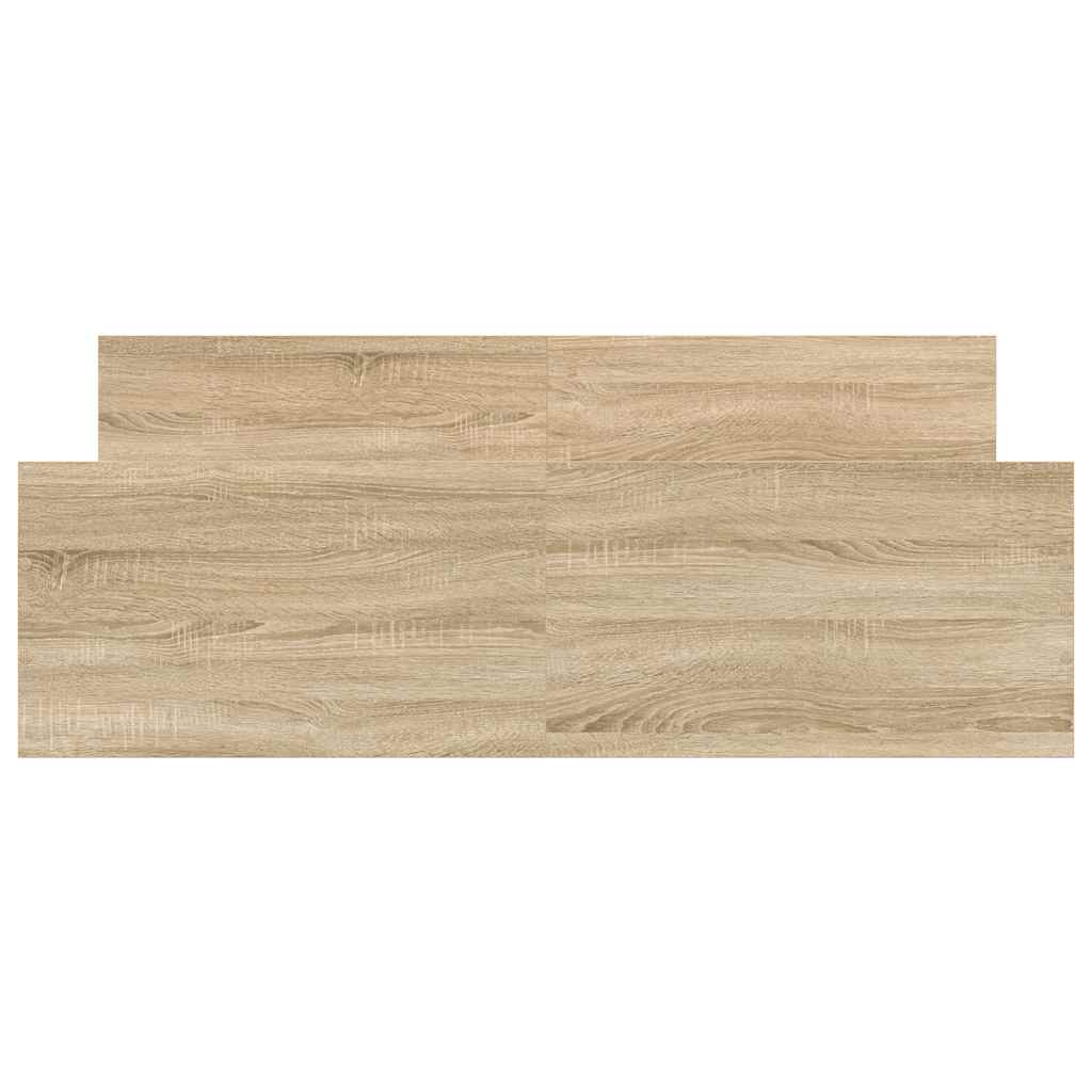 sengeramme med sengegavl og fodgærde 120x190 cm sonoma-eg