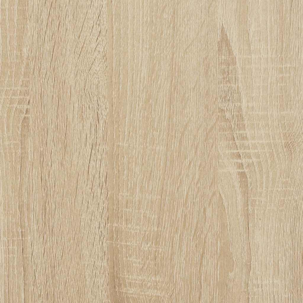 sengeramme med sengegavl og fodgærde 90x190 cm sonoma-eg