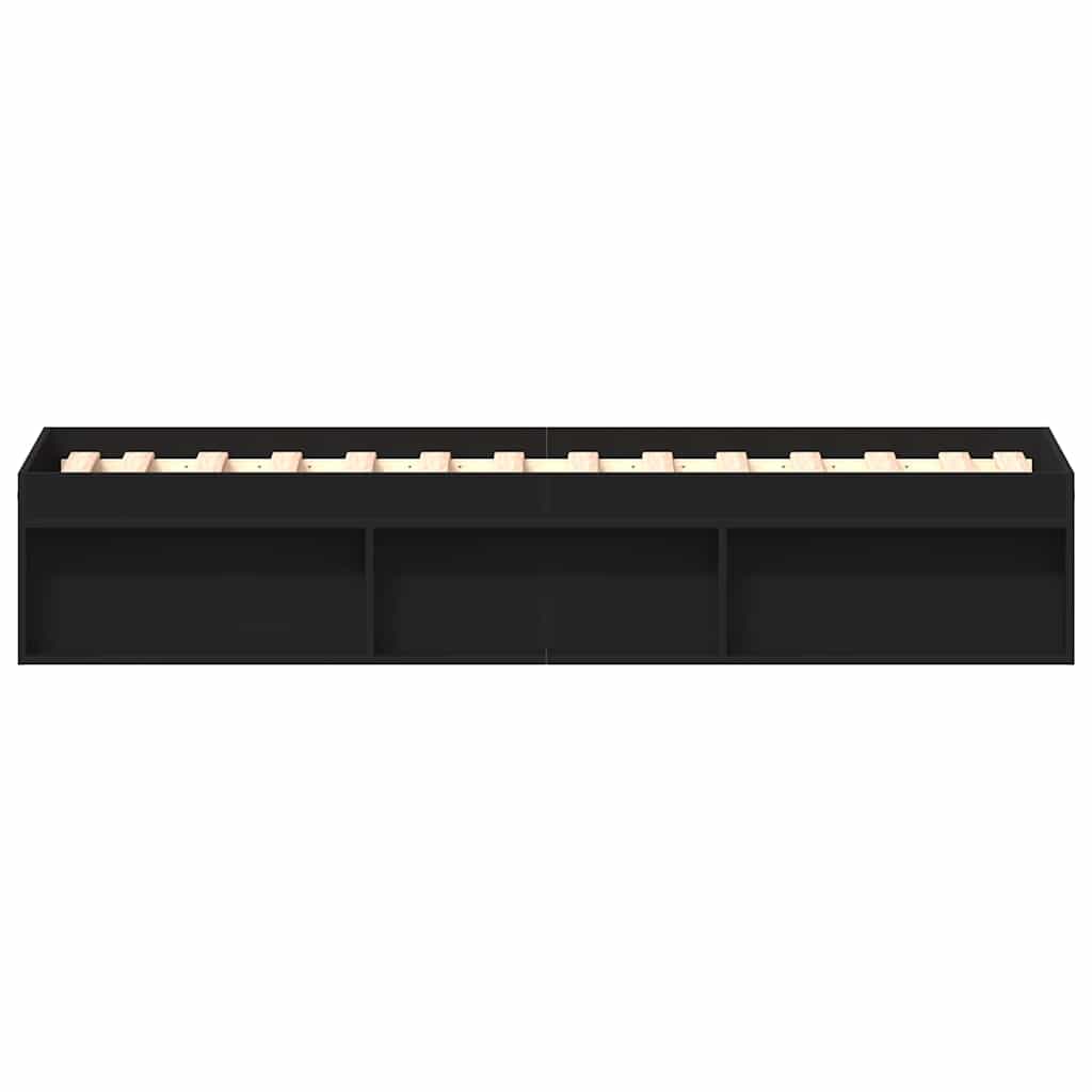 sengeramme 90x200 cm sort