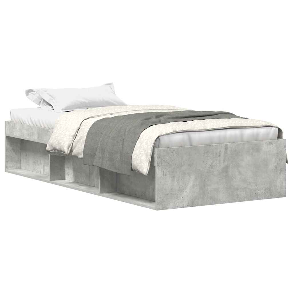 sengeramme 90x200 cm betongrå