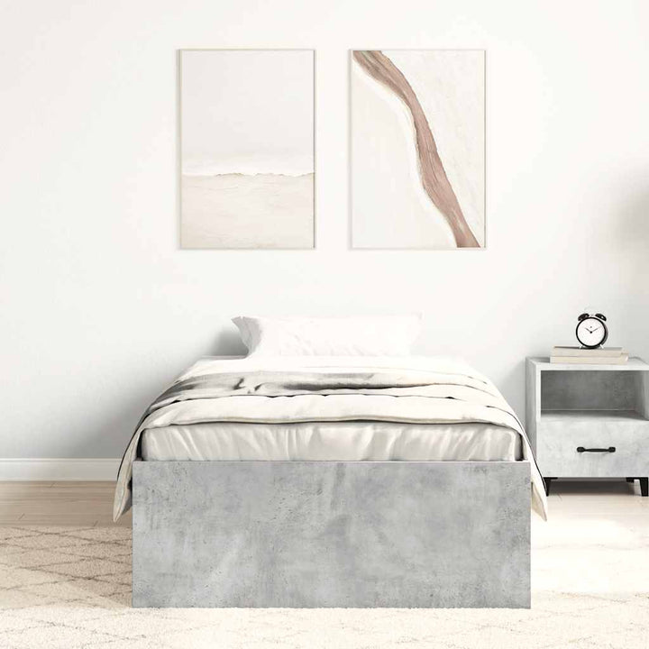sengeramme 90x200 cm betongrå