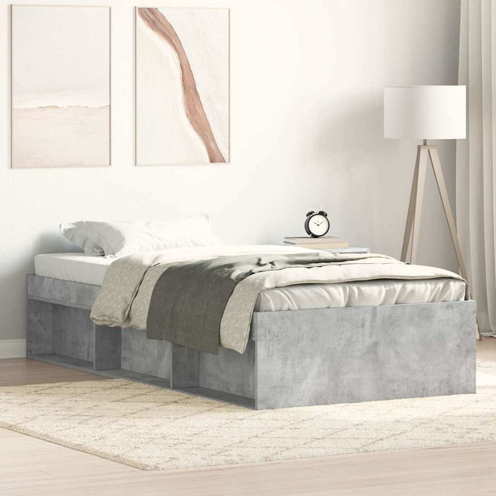 sengeramme 90x200 cm betongrå