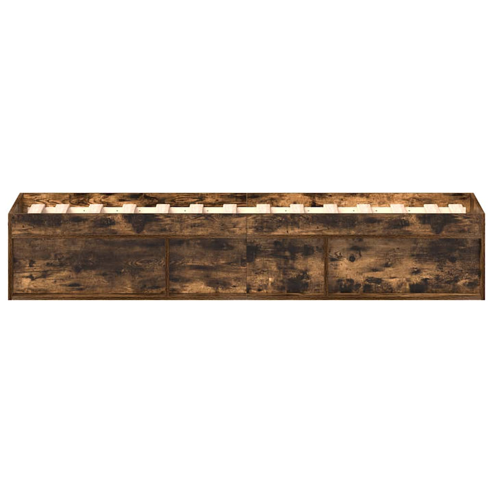 sengeramme 90x200 cm røget egetræsfarve
