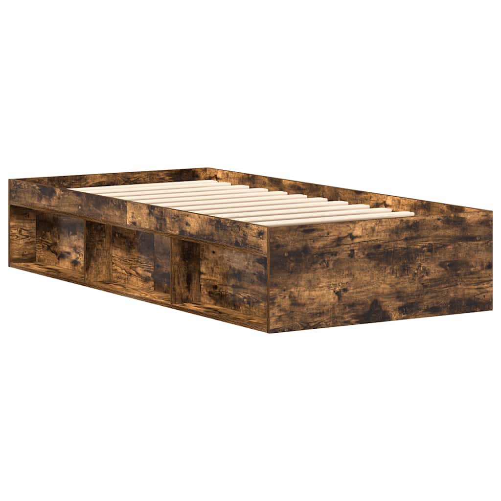 sengeramme 90x200 cm røget egetræsfarve