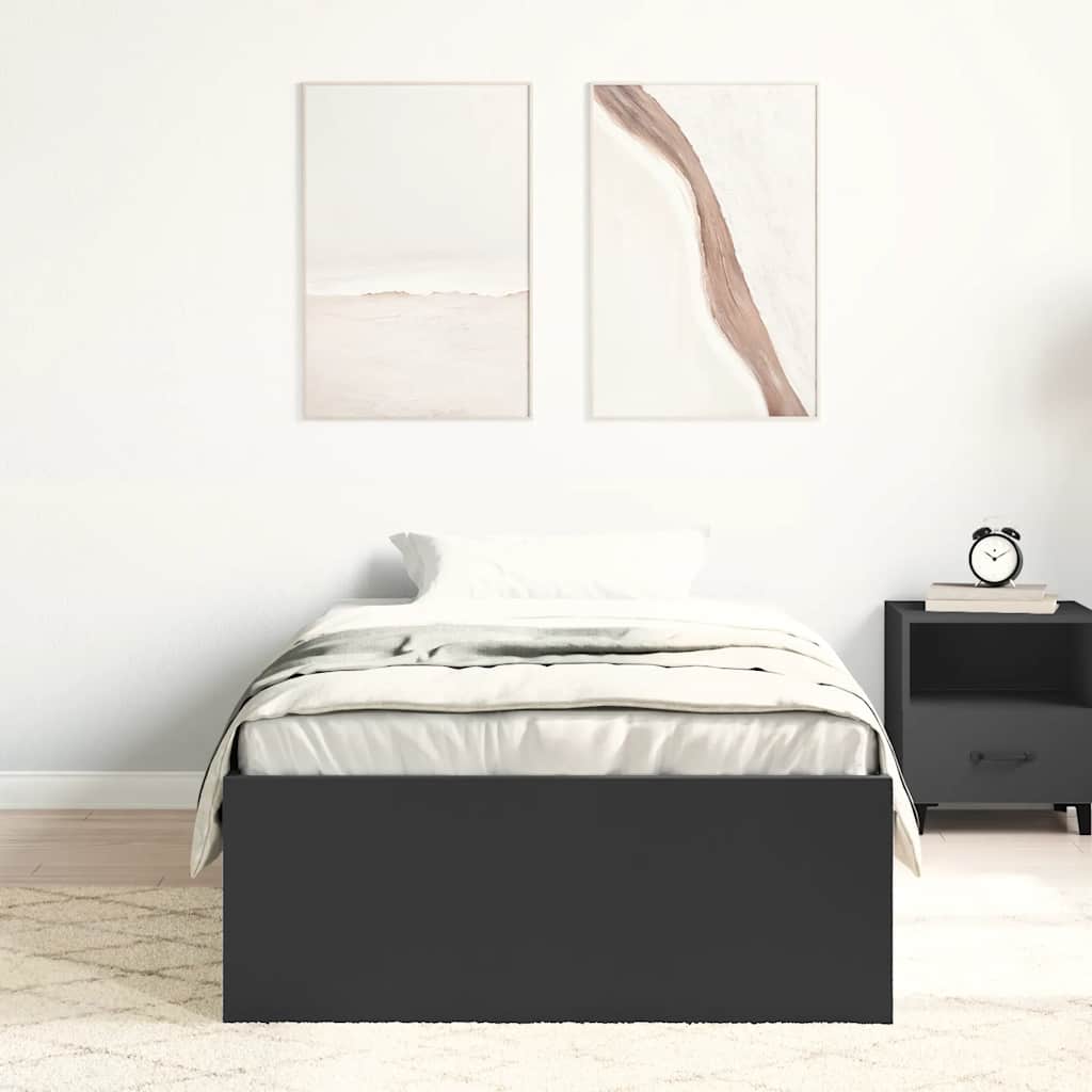 sengeramme 100x200 cm sort