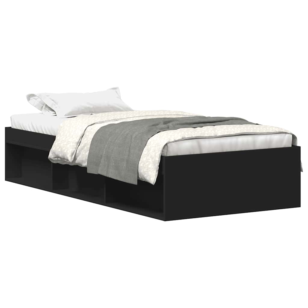 sengeramme 90x190 cm sort