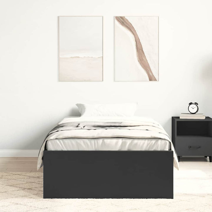 sengeramme 90x190 cm sort