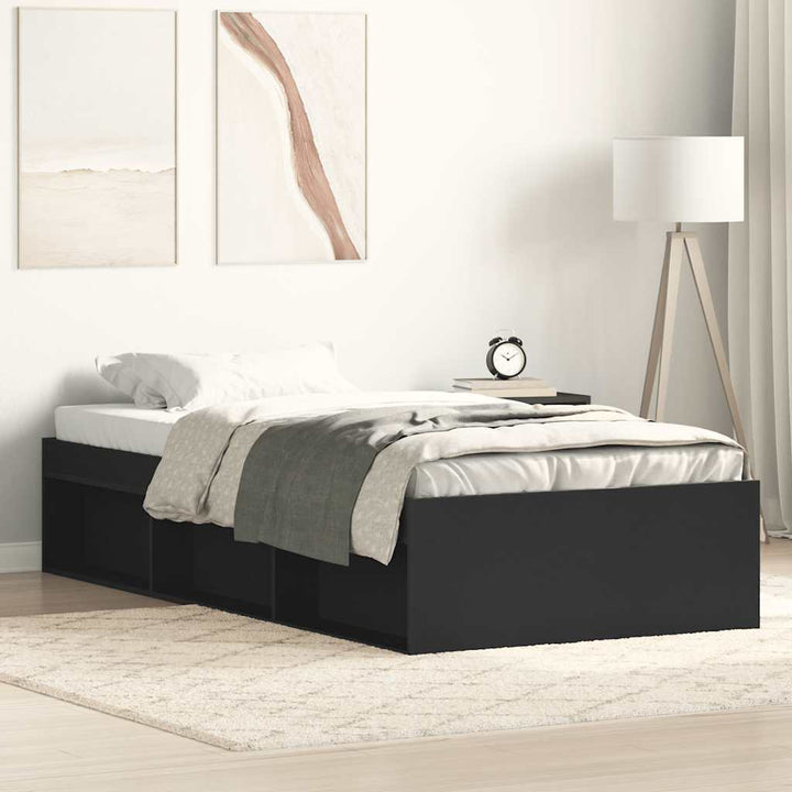 sengeramme 90x190 cm sort