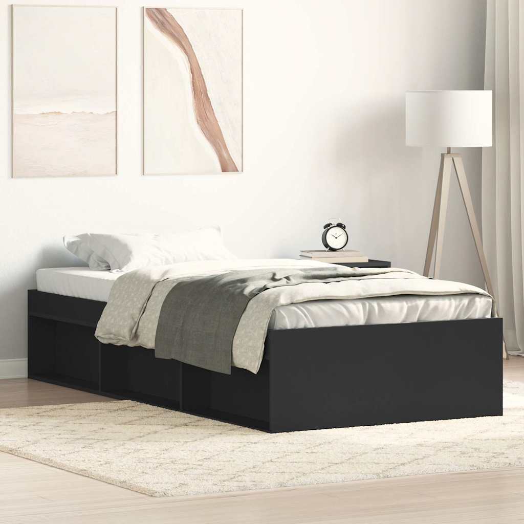sengeramme 90x190 cm sort