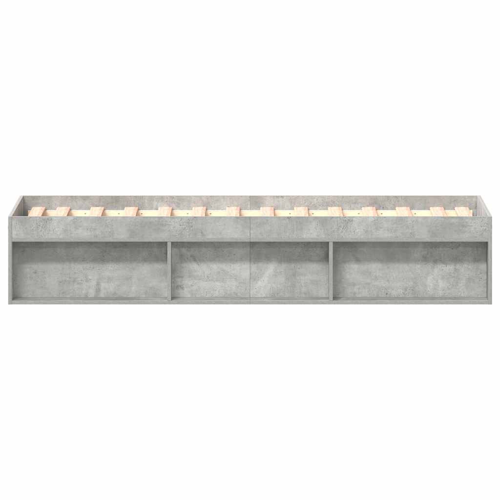 sengeramme 90x190 cm betongrå