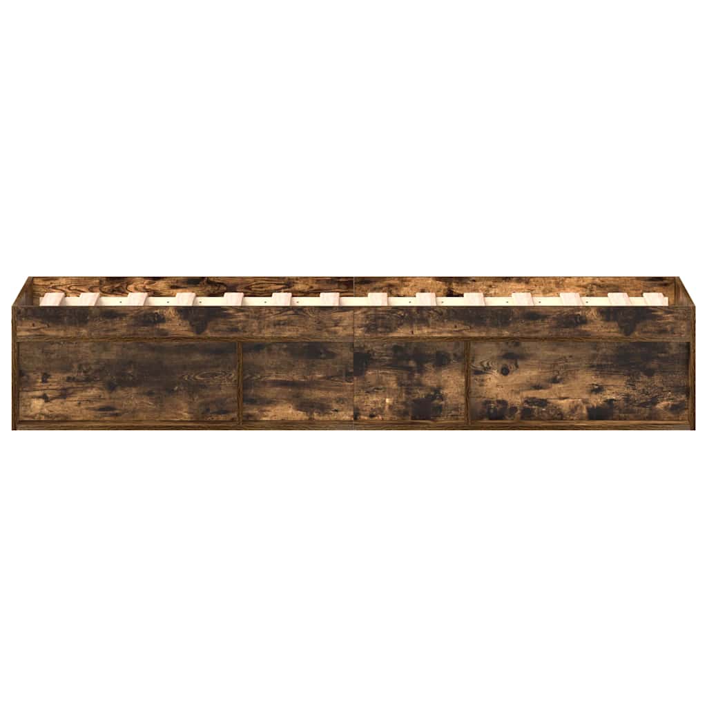 sengeramme 90x190 cm røget egetræsfarve