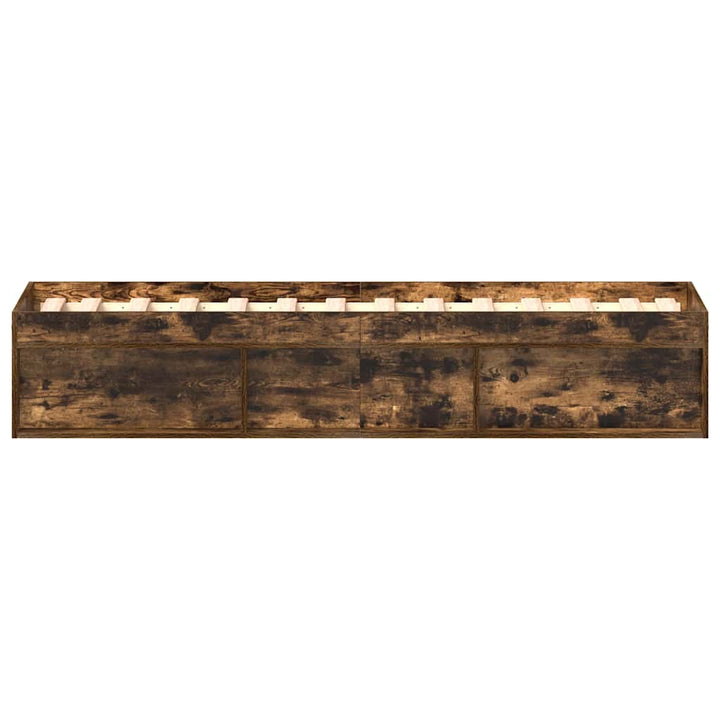 sengeramme 90x190 cm røget egetræsfarve