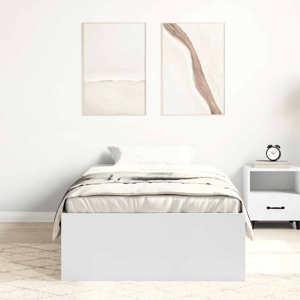 sengeramme 75x190 cm hvid