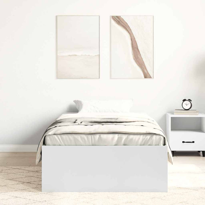 sengeramme 75x190 cm hvid
