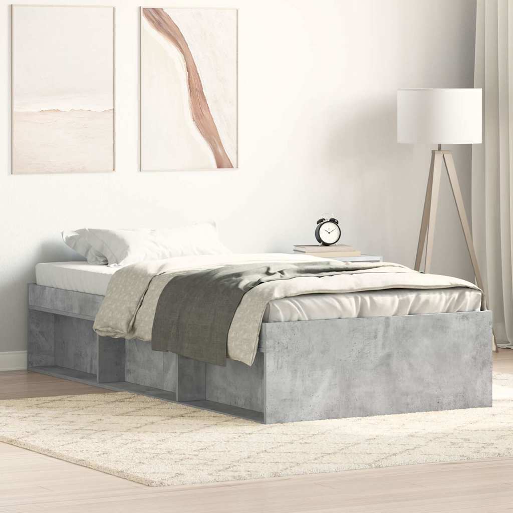 sengeramme 75x190 cm betongrå
