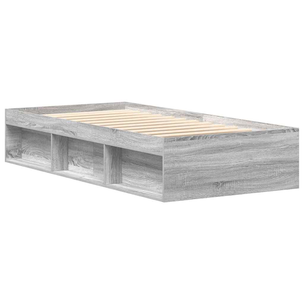 sengeramme 75x190 cm grå sonoma-eg