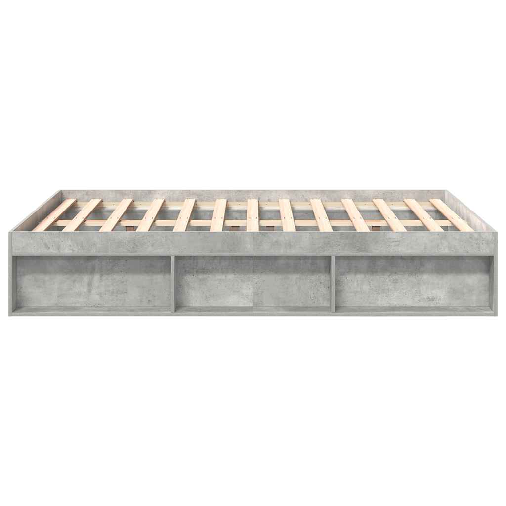 sengeramme 140x200 cm betongrå