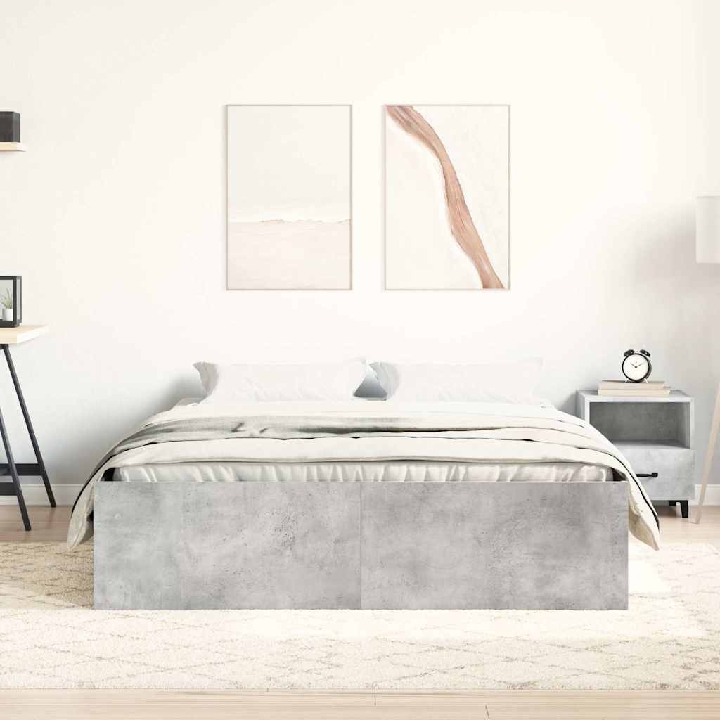 sengeramme 150x200 cm betongrå