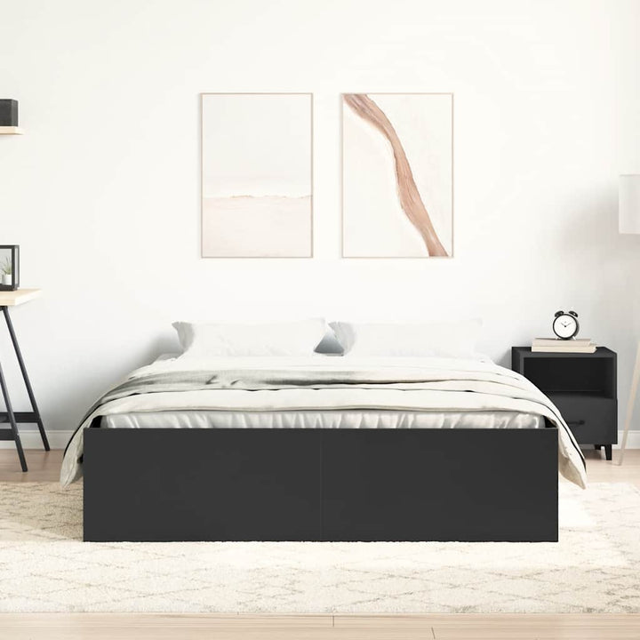 sengeramme 160x200 cm sort