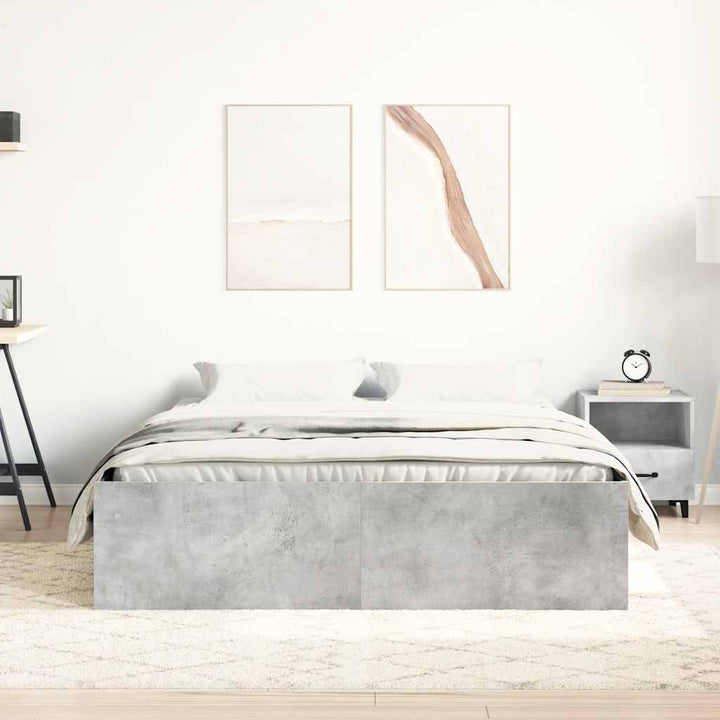 sengeramme 160x200 cm betongrå