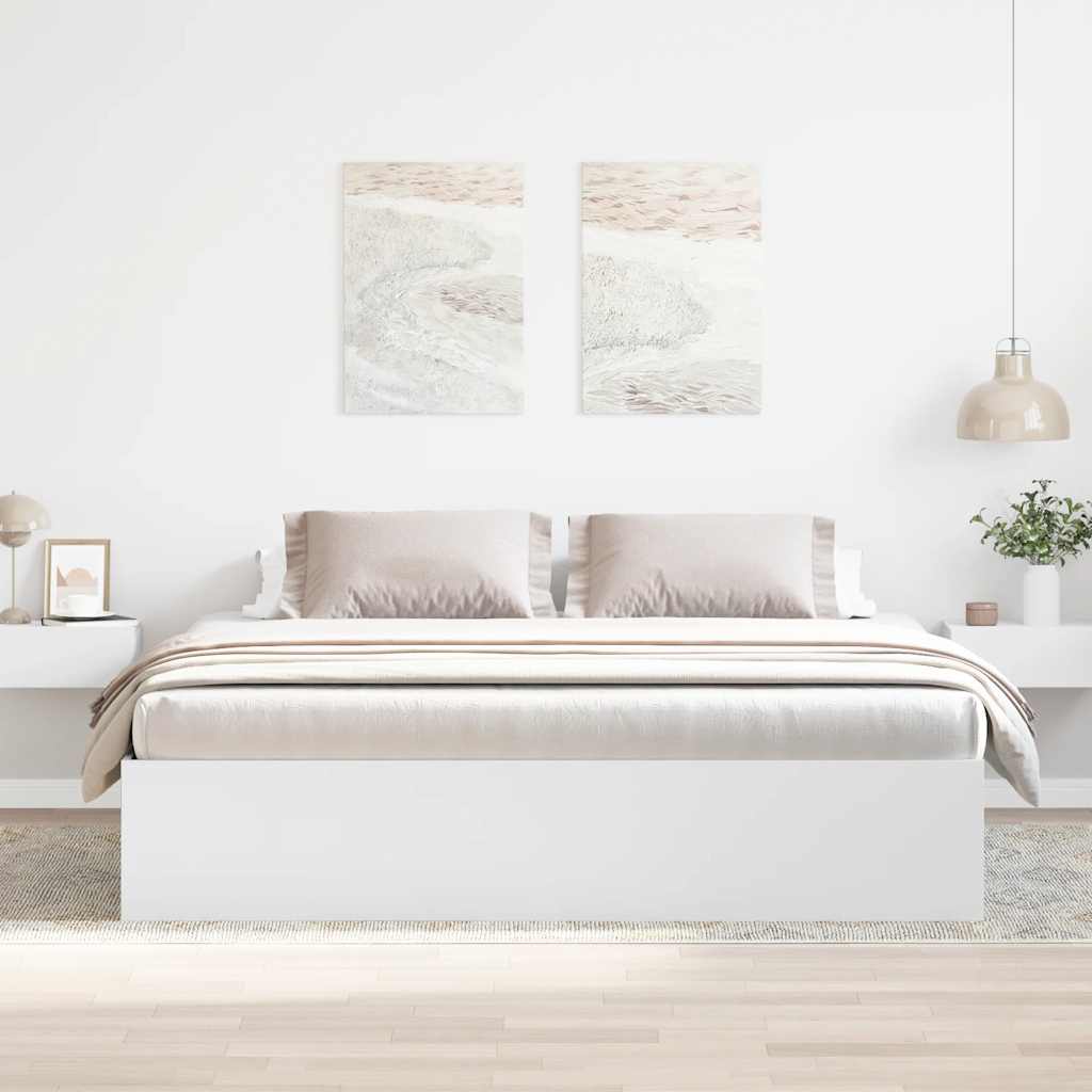 sengeramme 180x200 cm hvid