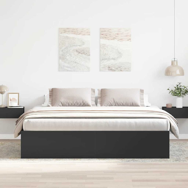 sengeramme 180x200 cm sort