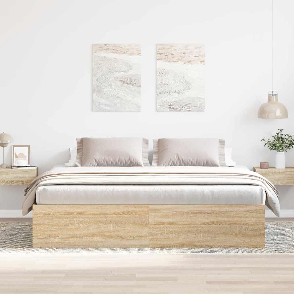 sengeramme 180x200 cm sonoma-eg