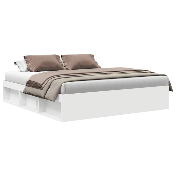 sengeramme 200x200 cm hvid