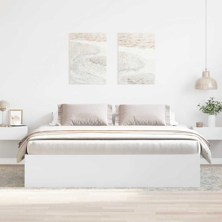 sengeramme 200x200 cm hvid
