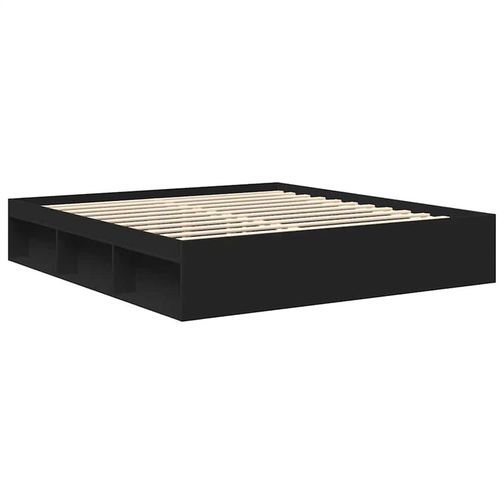 sengeramme 200x200 cm sort