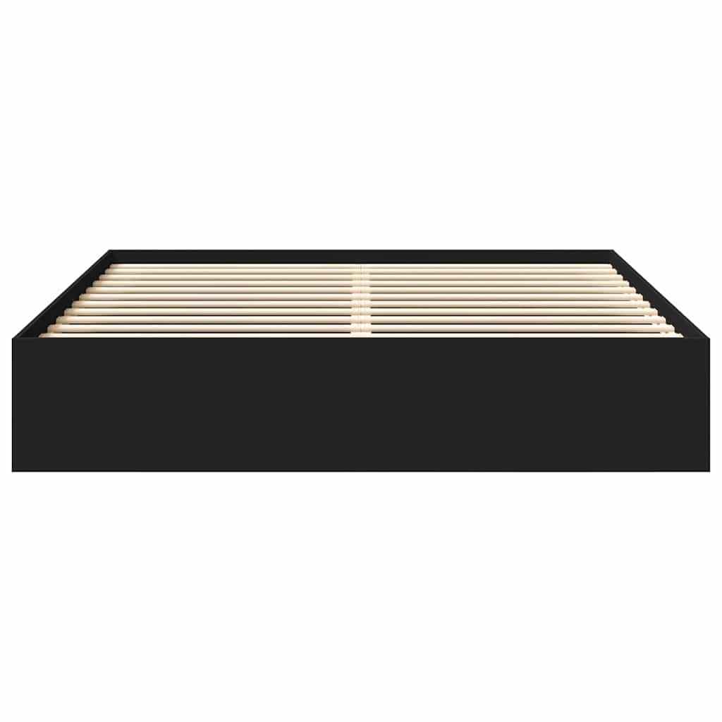 sengeramme 200x200 cm sort