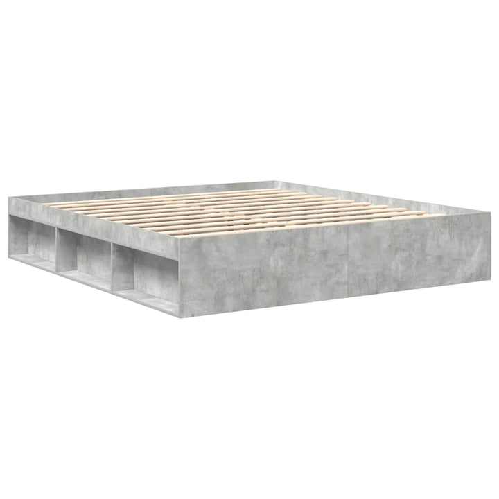 sengeramme 200x200 cm betongrå