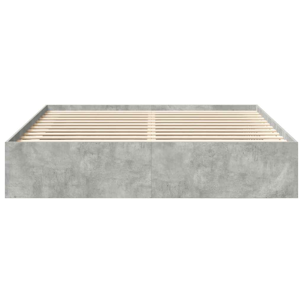 sengeramme 200x200 cm betongrå