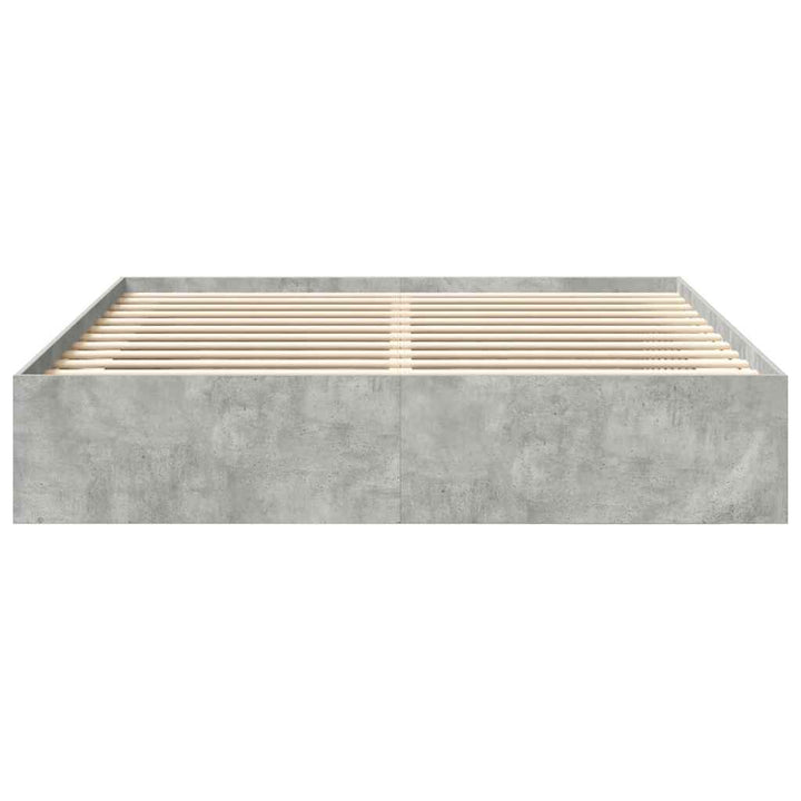 sengeramme 200x200 cm betongrå
