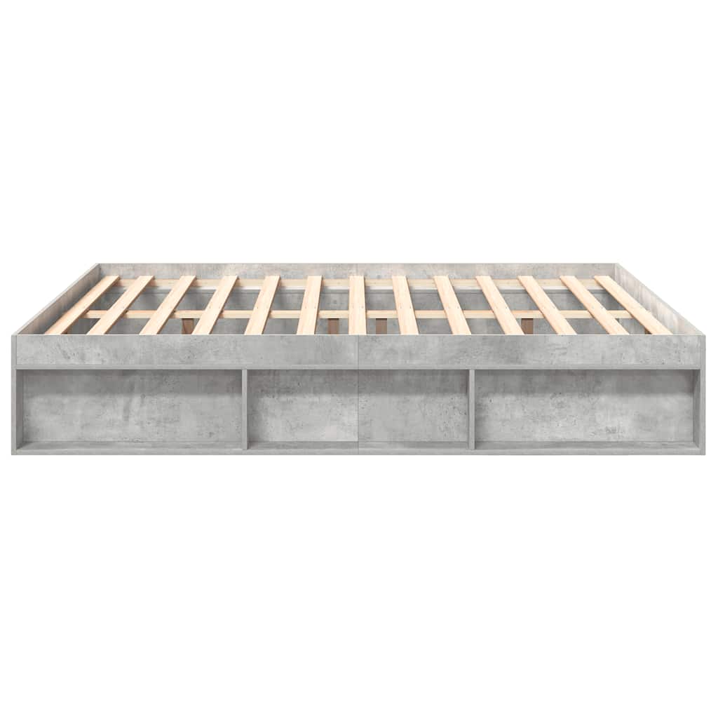 sengeramme 200x200 cm betongrå