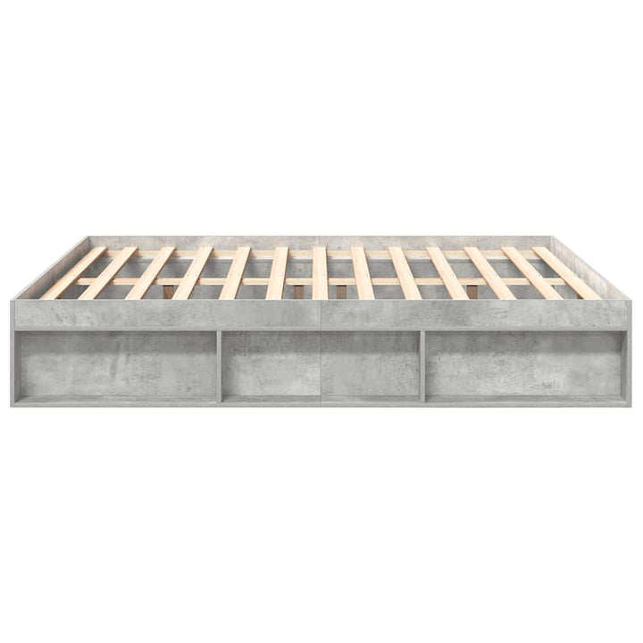 sengeramme 200x200 cm betongrå
