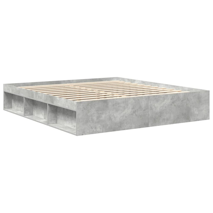 sengeramme 200x200 cm betongrå