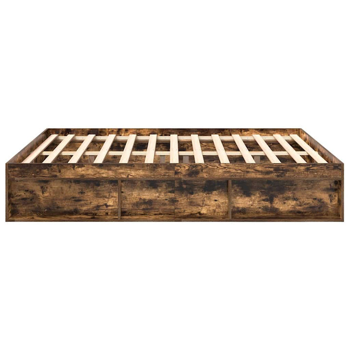 sengeramme 200x200 cm røget egetræsfarve