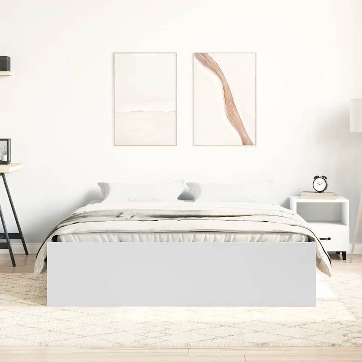 sengeramme 140x190 cm hvid