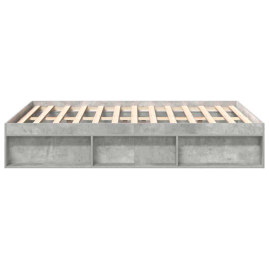 sengeramme 135x190 cm betongrå